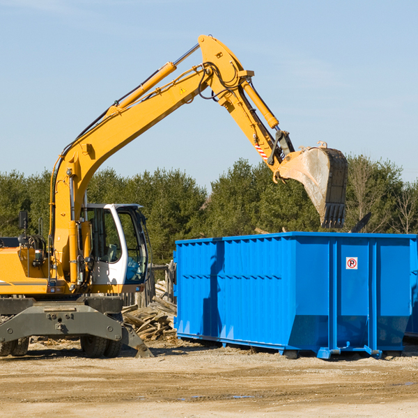 what size residential dumpster rentals are available in New Palestine IN